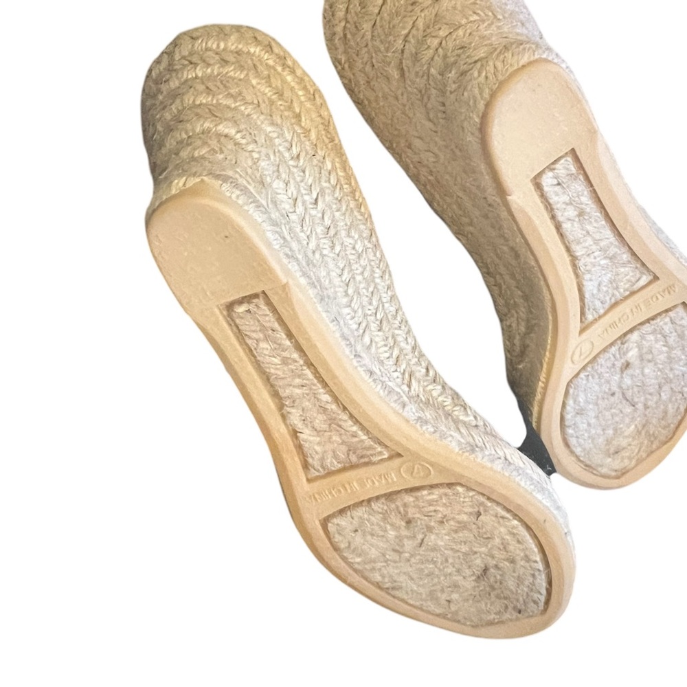 New/w/b~Talbots Blue Espadrille Wedges with Ankle Strap 7m - Picture 6 of 7